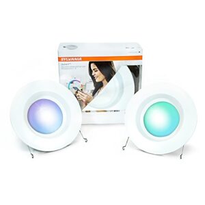 sylvania lightify 65w led smart home color/white light bulb (2 pack)