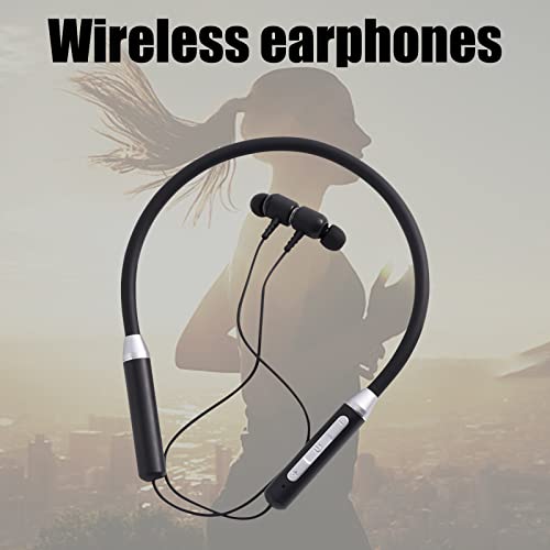 LADIGASU Neckband Bluetooth Headphones,HD Stereo Wireless Sports Earphones,Around Neck Bluetooth Headest Noise Cancelling Mic for Jogging or Cycling