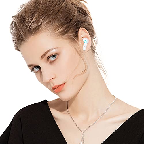 Qiopertar 2022 Hi-Fi TWS-Headphones Touch-Control Bluetooth 5.2 Insensible Wearing Wireless Earphones Polished Novelty Appearance Earbuds Headset Waterproof Headset for Sports