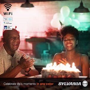 Sylvania WiFi LED Smart Light Bulb, 14.5W, Full Color and Tunable White A21, Dimmable, for Alexa, Siri Shortcuts, and Google Home Only - 1 Pack (75806)