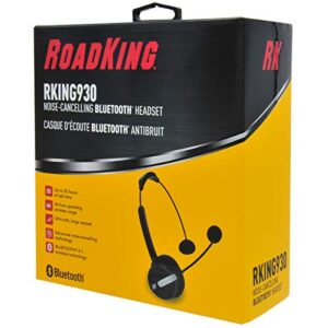 RoadKing RKING930 Noise-Canceling Bluetooth Headset with Mic for Hands-Free