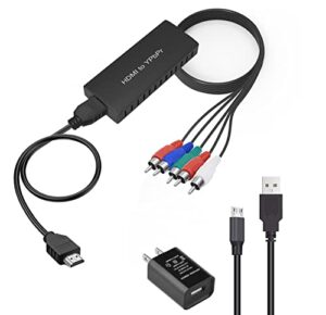 lvy hdmi to component converter adapter, support 1080p hdmi to ypbpr converter compatible dvd, vcd, ps3/ps4, xbox, wii to new hd tv/ monitor/ projecto
