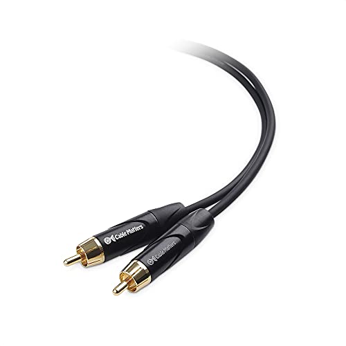 Cable Matters Dual RCA to XLR Stereo Audio Splitter Cable 10 ft / 3m (XLR to Dual RCA Splitter Adapter) in Black