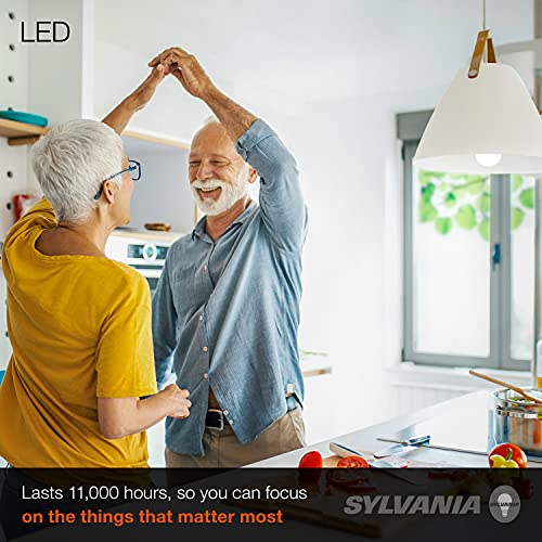 SYLVANIA LED Light Bulb, 60W Equivalent A19, Efficient 8.5W, GU24 Bi-Pin Base, Frosted Finish, 800 Lumens, Daylight - 1 Pack (78107)