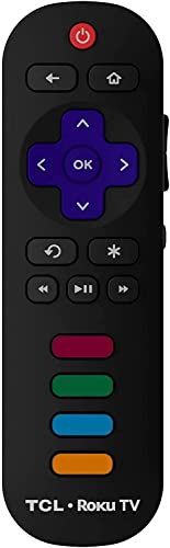 OEM Replacement For TCL Roku TV Remote Control (06-IRPT20-URC280J) URC280J with Netflix/Hulu/Roku/Vude/Disney+ Keys (Renewed)