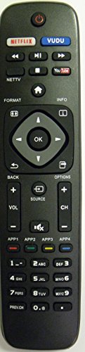 Replacement for Philips Smart TV Remote Control URMT41JHG006