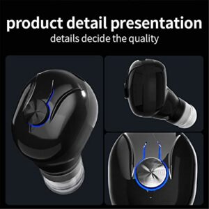 Wireless Headphones Bluetooth with Microphone Sports Stereo Sound IPX5 Waterproof in Ear Mini Single Earbuds for One Ear Earphones for iOS Android