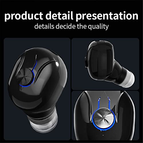 Wireless Headphones Bluetooth with Microphone Sports Stereo Sound IPX5 Waterproof in Ear Mini Single Earbuds for One Ear Earphones for iOS Android