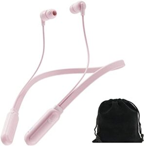Skullcandy Ink'd+ Wireless in-Ear Earbuds, Includes Velvet Pouch - Pink