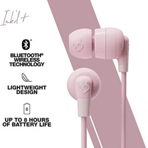 Skullcandy Ink'd+ Wireless in-Ear Earbuds, Includes Velvet Pouch - Pink
