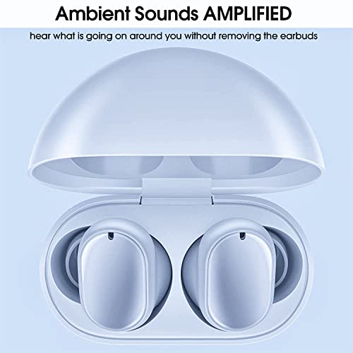 Mi Redmi Buds 3 Pro Airdots in-Ear Wireless Earbuds, 35dB Active Noise Cancellation, Ambient Sound Enhancer, 28 Hr Battery, Triple Mics for Voice Clarity, USB Type-C & Wireless Charging, Glacier Gray