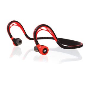 alphasonik ase300bt bluetooth headphones, v4.0 wireless sport headphones, sweatproof running headset with built in mic for workout exercise ipx5 splashproof, ergonomically designed for extra comfort