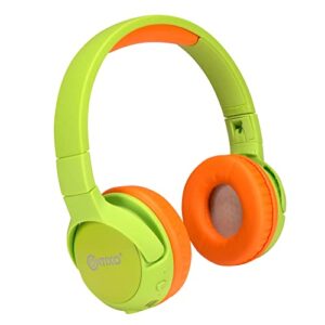 contixo kb-5 kids headphones – over the ear foldable bluetooth wireless headphone for kids – 85db with volume limited – toddler headphones for boys and girls (green+orange)