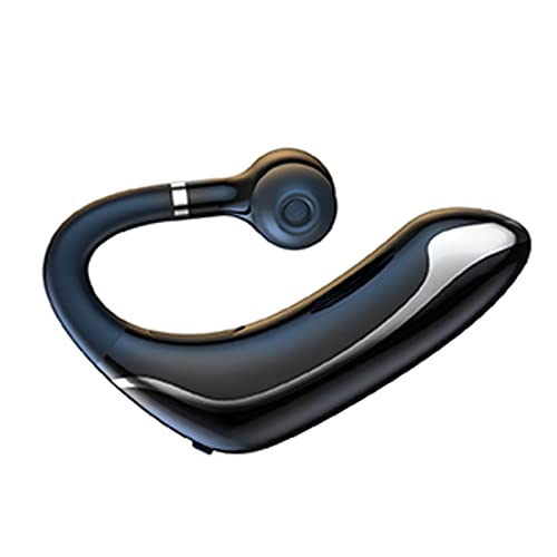 On Ear Headphone Bluetooth Single Earbud Wireless Twist Fit Both of The Ear Bone Conduction with Earhook Long Battery Life for Workout Compatible with Android iPhone