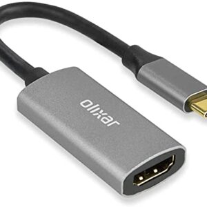 Olixar USB C to HDMI Adapter 4K for Smartphone, Laptop, MacBook and More - Display Your Device Screen on Your TV, Monitor or Projector in up to 4k @ 60Hz Resolution