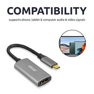 Olixar USB C to HDMI Adapter 4K for Smartphone, Laptop, MacBook and More - Display Your Device Screen on Your TV, Monitor or Projector in up to 4k @ 60Hz Resolution