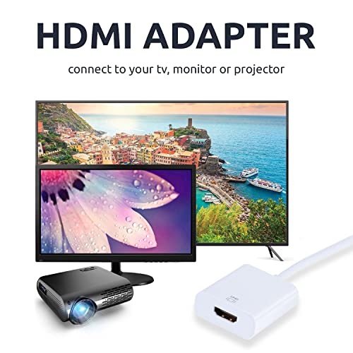 Olixar USB C to HDMI Adapter 4K for Smartphone, Laptop, MacBook and More - Display Your Device Screen on Your TV, Monitor or Projector in up to 4k @ 60Hz Resolution