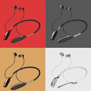 atinetok wireless bluetooth neck type stereo headset – noise reduction universal plug-in card sport ear headset mic built-in mic stereo headphones for workouts running cycling hiking