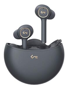 aipower t18nc active noise cancelling true wireless earbuds bluetooth 5.0, in-ear headphones with charging case and touch control, 24h playtime, hi-fi sound quality