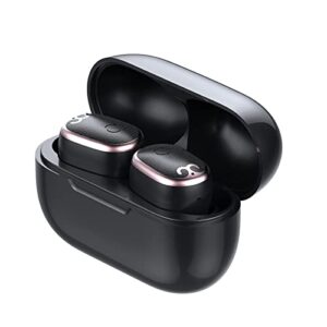 bluetooth 5.0 wireless earbuds with wireless charging case,stereo headphones in ear built in mic headset premium sound with deep bass for sports/working