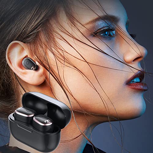 Bluetooth 5.0 Wireless Earbuds with Wireless Charging Case,Stereo Headphones in Ear Built in Mic Headset Premium Sound with Deep Bass for Sports/Working