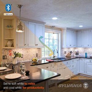 SYLVANIA Smart Bluetooth LED Light Bulb, A19 60W Equivalent, Efficient 10W, Works with Apple HomeKit, RGBW Full Color and Adjustable White, No Hub Required - 1 Pack