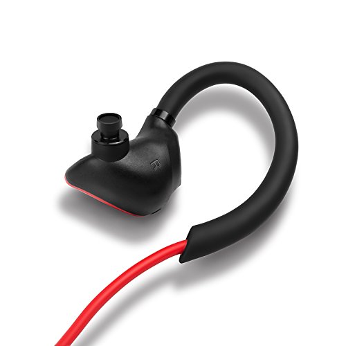 Edifier W296BT Bluetooth 4.1 Sweat and Water Resistant Sports in-Ear Earphones with CVC Noise Suppression and Multi-Point Support - Red