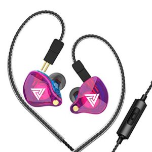 docooler qkz vk4 3.5mm wired headphones in-ear sports headset music earphone in-line control with mic detachable replaced cable