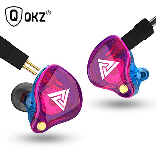 Docooler QKZ VK4 3.5mm Wired Headphones in-Ear Sports Headset Music Earphone in-line Control with Mic Detachable Replaced Cable