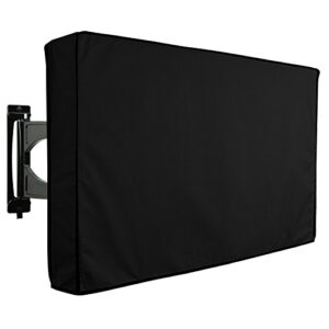 KHOMO GEAR Outdoor TV Cover - Panther Series - Universal Weatherproof Protector for 60 - 65 Inch TV - Fits Most Mounts & Brackets, Black