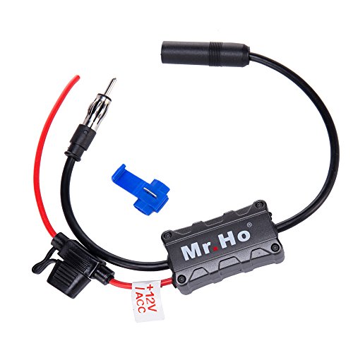 Mr.Ho Car Radio Antenna FM AM Signal Amplifier Booster 12V for Marine Car Boat Truck RV