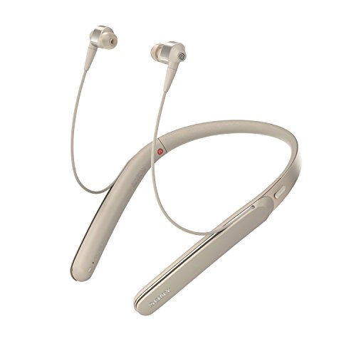 Sony Premium Noise Cancelling Wireless Behind-Neck in Ear Headphones - Gold (WI1000X/N)