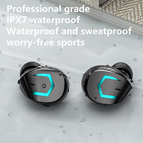 Wireless Earbuds Bluetooth Headphones in Ear with Bluetooth 5.2 Deep Bass LED Display IPX7 Waterproof Earbuds for Sport and Work,High-Definition Calls