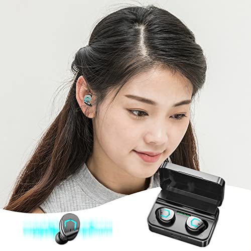 Wireless Earbuds Bluetooth Headphones in Ear with Bluetooth 5.2 Deep Bass LED Display IPX7 Waterproof Earbuds for Sport and Work,High-Definition Calls