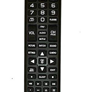 AKB73975711 Remote Control Replaced for LG TVs 42LB5600-UZ, 55LB5900-UV and Almost All Late Model LG TV's