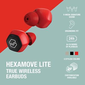 V-MODA Hexamove Lite, Wireless Earbuds - Sand White (HEXM-LITE-SWH)