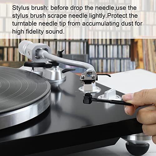 Vinyl Record Cleaning Kit, Anti Static Velvet Brush Vinyl Records LPs Stylus Cleaner Brush - Best Cleaning Vinyl Records, to Remove Dust Static Particles