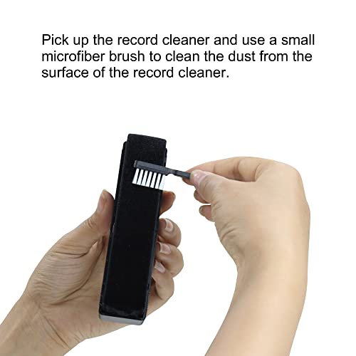 Vinyl Record Cleaning Kit, Anti Static Velvet Brush Vinyl Records LPs Stylus Cleaner Brush - Best Cleaning Vinyl Records, to Remove Dust Static Particles