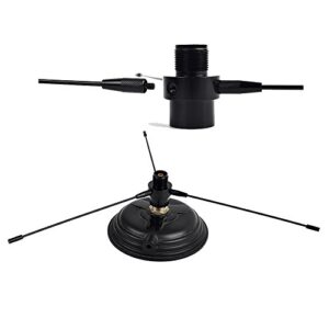 TWAYRDIO UHF/VHF Mobile Ground Plane Antenna Enhance Signal UHF Female to PL 259 Male Connector for Car Radio Mobile Transceiver