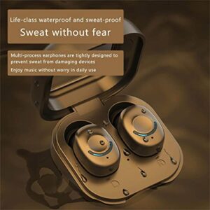 Wireless Bluetooth 5.3 Earbuds TWS-Headphones Touch-Control Arcs Led Light Hi-fi Wireless Earphones Earbuds Headset Ipx4 Waterproof,Built-in Hd and Sensitivity Microphone for Sports Gym