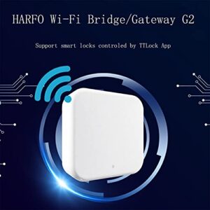 HARFO Wi-Fi Gateway/Wi-Fi Bridge for APP Lock Series, Keyless Entry Electronic Door Lock Bluetooth Lock Wi-Fi Gateway/Wi-Fi Bridge, G2 Gateway, G2 Hub