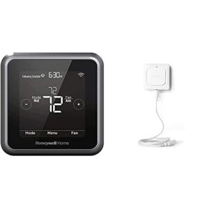 honeywell home rcht8610wf t5 smart thermostat + resideo rchw3610wf wi-fi water leak and freeze detector