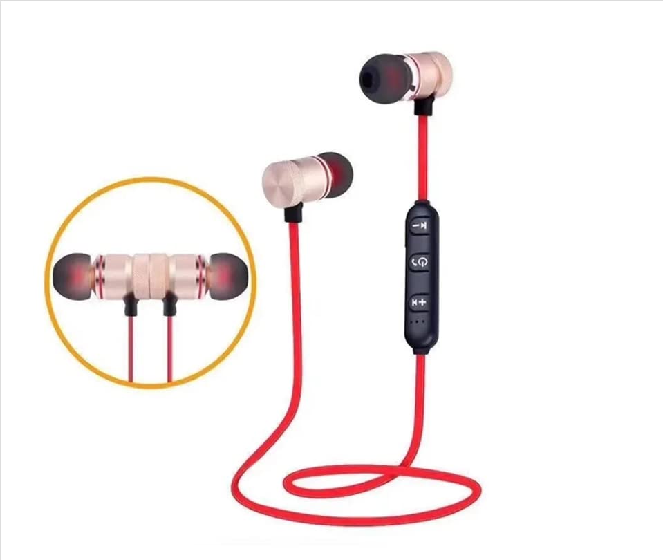 Bluetooth Bass Boosted Earbud Headphones Necklace Earbuds Headset Earphones Multi Button Volume Control Dashboard Used for Outdoors Working Out Relaxing, Talking in Business Meeting Etc.