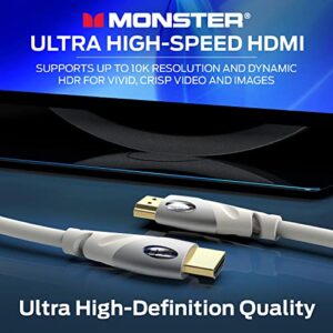 Monster HDMI Cable 4k Ultra HD with Ethernet - Corrosion-Resistant 24k Rose Gold Contacts and V-Grip Connection - HDMI Cable for PS3 and Computer Monitor - 6 FT