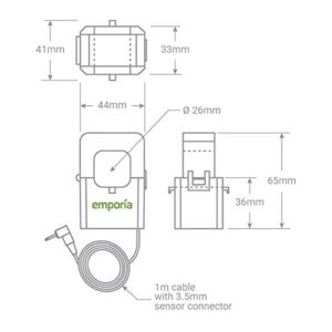 Smart Home Energy Monitor with 16 50A Circuit Level Sensors | Vue - Real Time Electricity Monitor/Meter | Solar/Net Metering