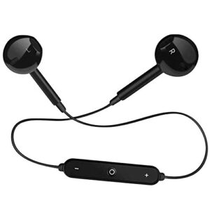 bluetooth earbuds, coveron sweatproof sport headset wireless bluetooth headphones with microphone – black