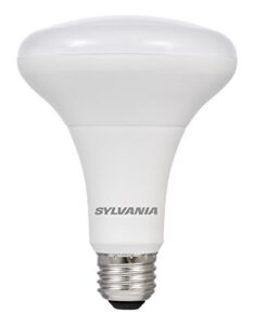 sylvania led br30 reflectop lamp, 9w (65w equivalent), medium base (e26/24), soft white (3500k), 800 lumen, 1-pack