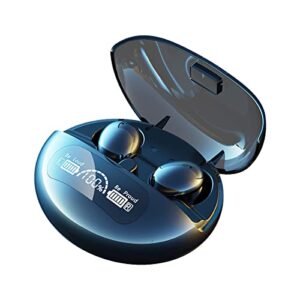 hornorm true wireless earbuds bluetooth headphones touch control with charging case and led digital display bluetooth 5.2 hd bass sound stereo earphones in-ear built-in mic headset for sport work