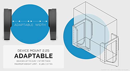 Screwless 2.25" Wide Cable Box Mount, Modem, Router, Mesh, Streaming Media Devices & More Wall Mount | Wall Mount Any Device Upto 2.25" Wide & 6lb in Weight, VHB Adhesive, No Tools by Brainwavz