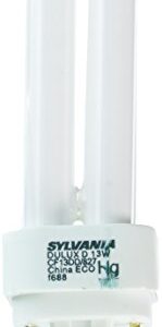 Sylvania 21117 Compact Fluorescent 2 Pin Double Tube 2700K, 13-watt